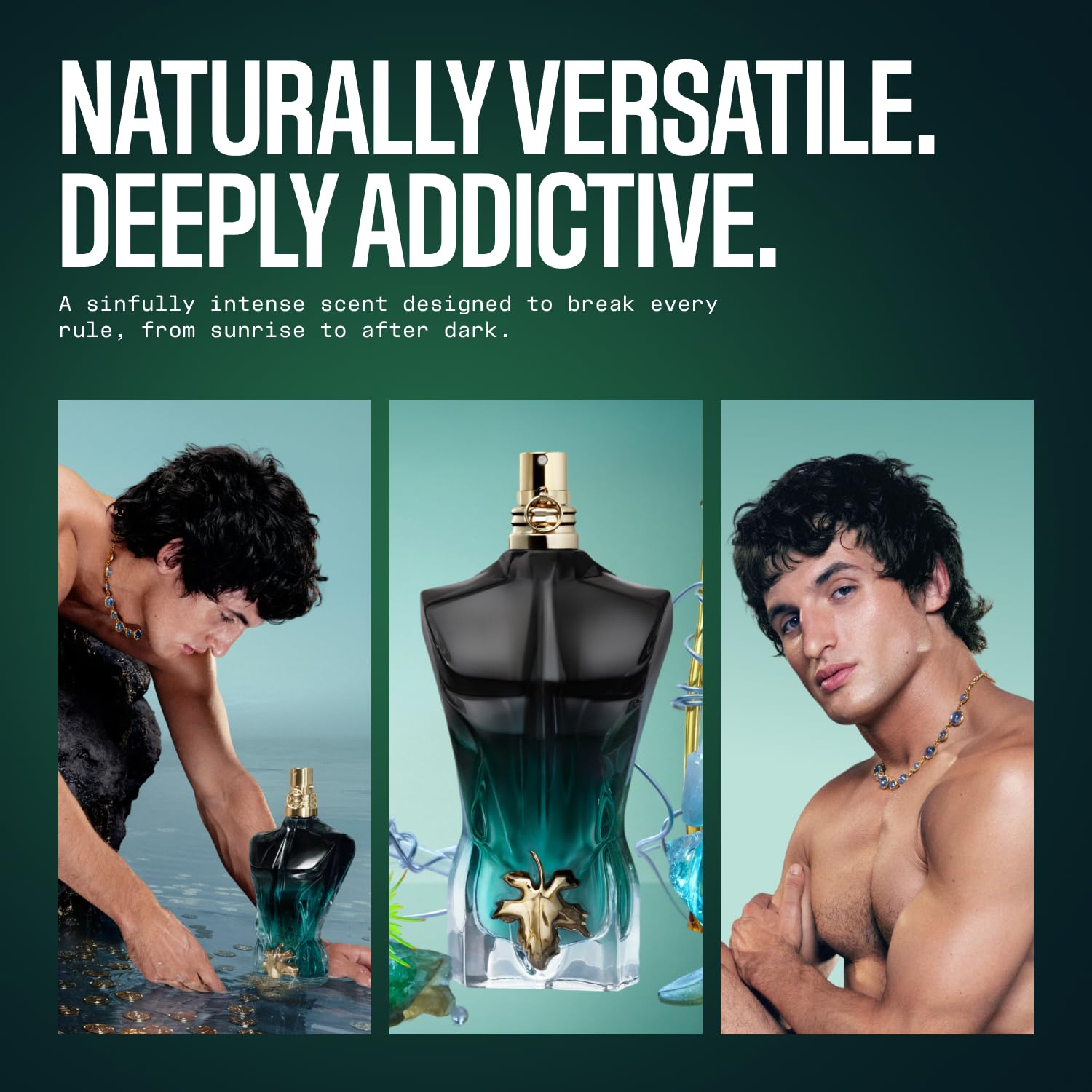 Jean Paul Gaultier Le Beau Le Parfum Intense for Men - Long Lasting Woody Amber Men