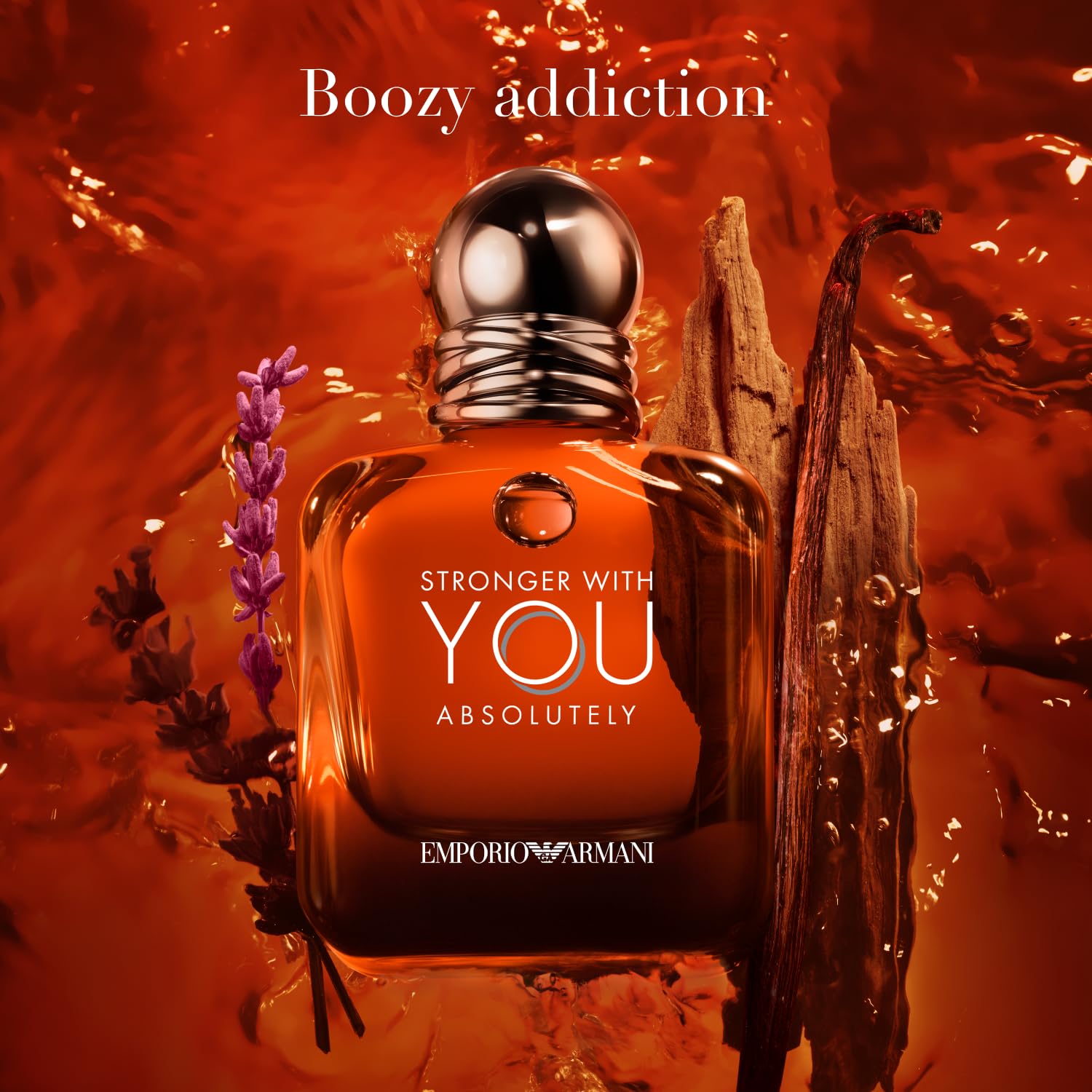 Armani beauty - Stronger With You Absolutely - Parfum - Cologne for Men - Spicy Ambery Gourmand Men’s Fragrance – Rum Accord, Cedarwood, Lavendar & Vanilla Notes