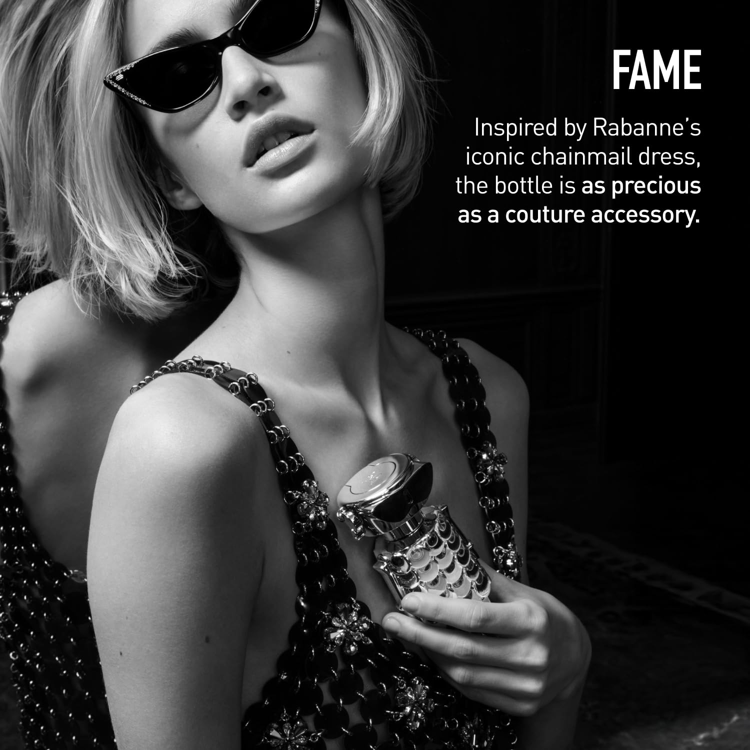 Rabanne Fame Eau de Parfum for Women - Fruity Floral Luxury Perfume with Mango, Jasmine & Incense - Long Lasting Refillable French Designer Fragrance Spray from Grasse
