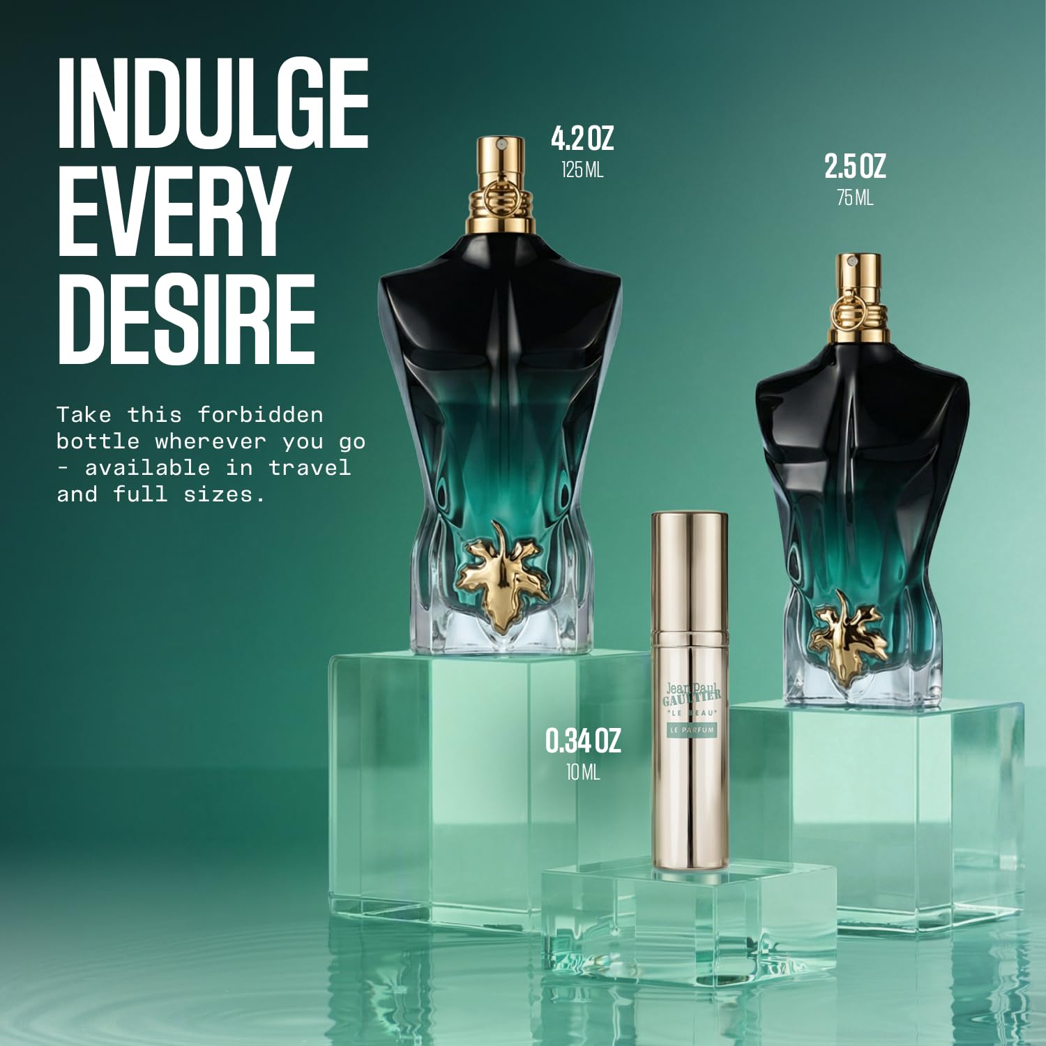 Jean Paul Gaultier Le Beau Le Parfum Intense for Men - Long Lasting Woody Amber Men