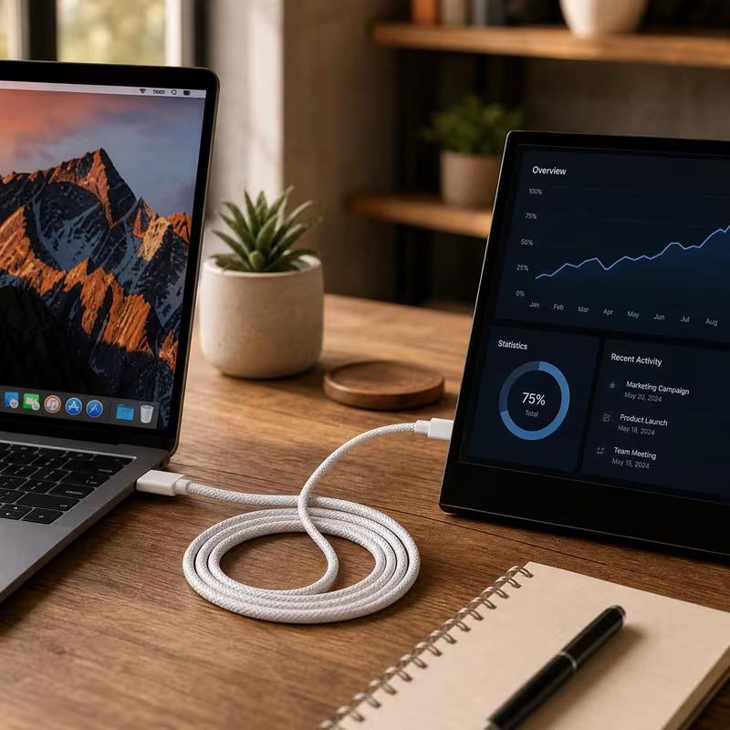 2Pack USB C to USB C cable designed for stable charging and daily use