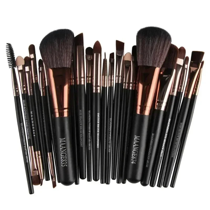 "Professional Makeup Brush Set – Eyeshadow & Eyeliner Cosmetic Brushes (3/13/22 Pcs)"