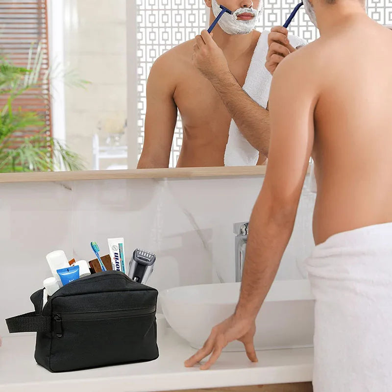 "Men's Waterproof Travel Toiletry Bag"