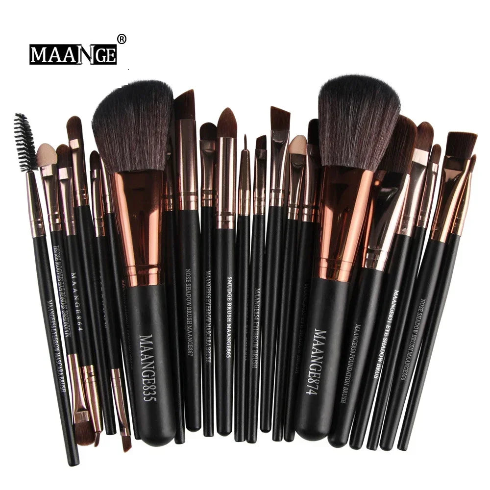"Professional Makeup Brush Set – Eyeshadow & Eyeliner Cosmetic Brushes (3/13/22 Pcs)"
