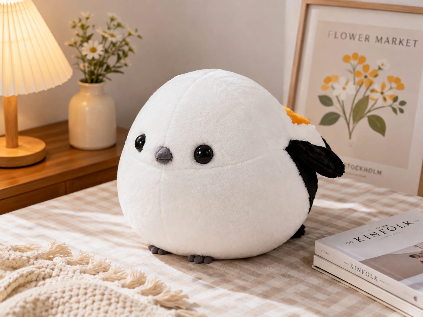 Sparrow Plush Toy - Soft Stuffed Animal Bird Doll, Cute Cuddly Toy Gift for Kids & Toddlers