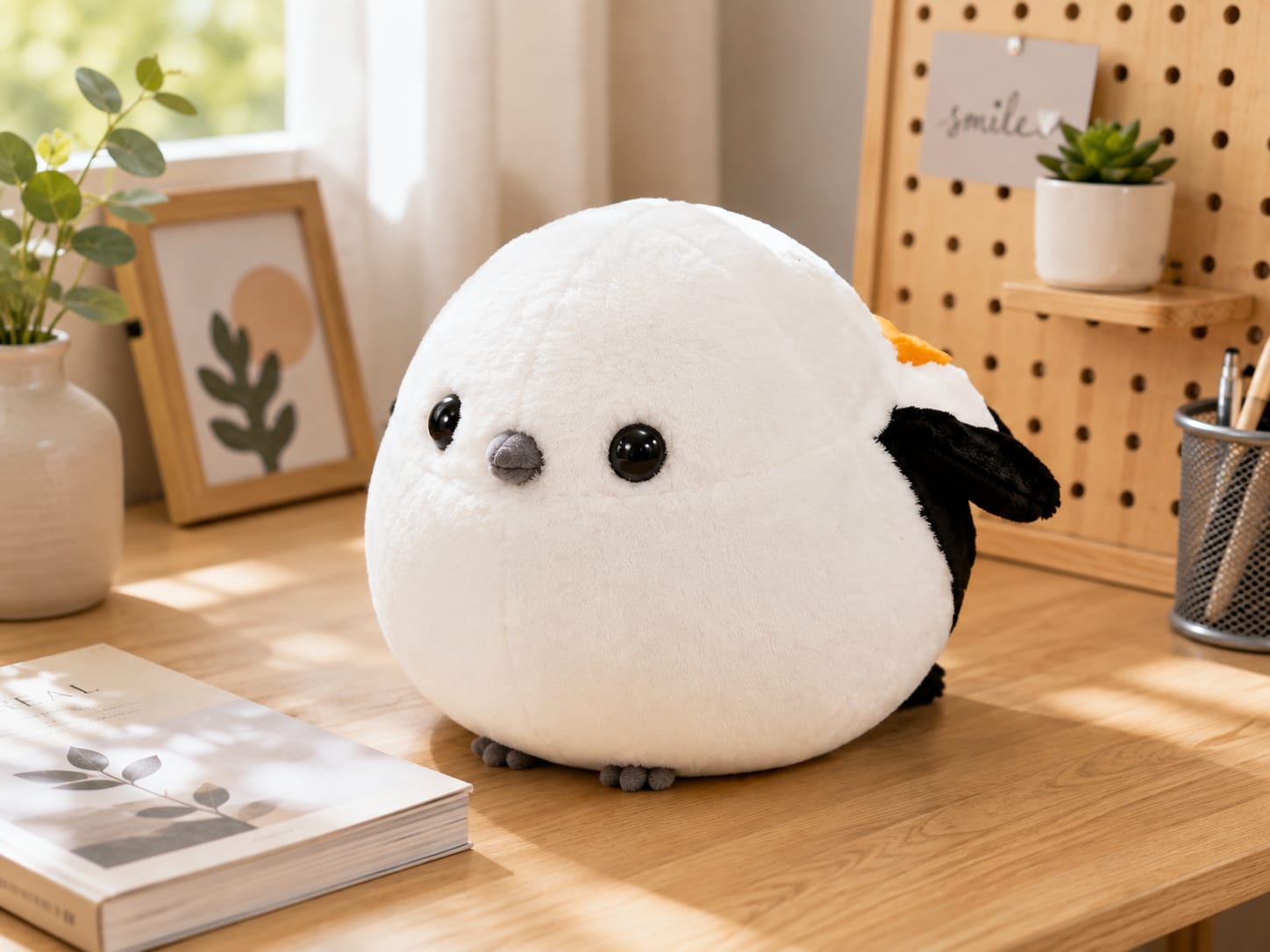 Sparrow Plush Toy - Soft Stuffed Animal Bird Doll, Cute Cuddly Toy Gift for Kids & Toddlers