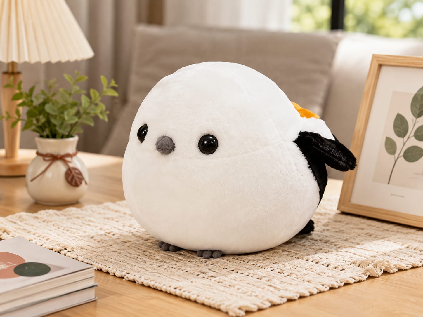 Sparrow Plush Toy - Soft Stuffed Animal Bird Doll, Cute Cuddly Toy Gift for Kids & Toddlers