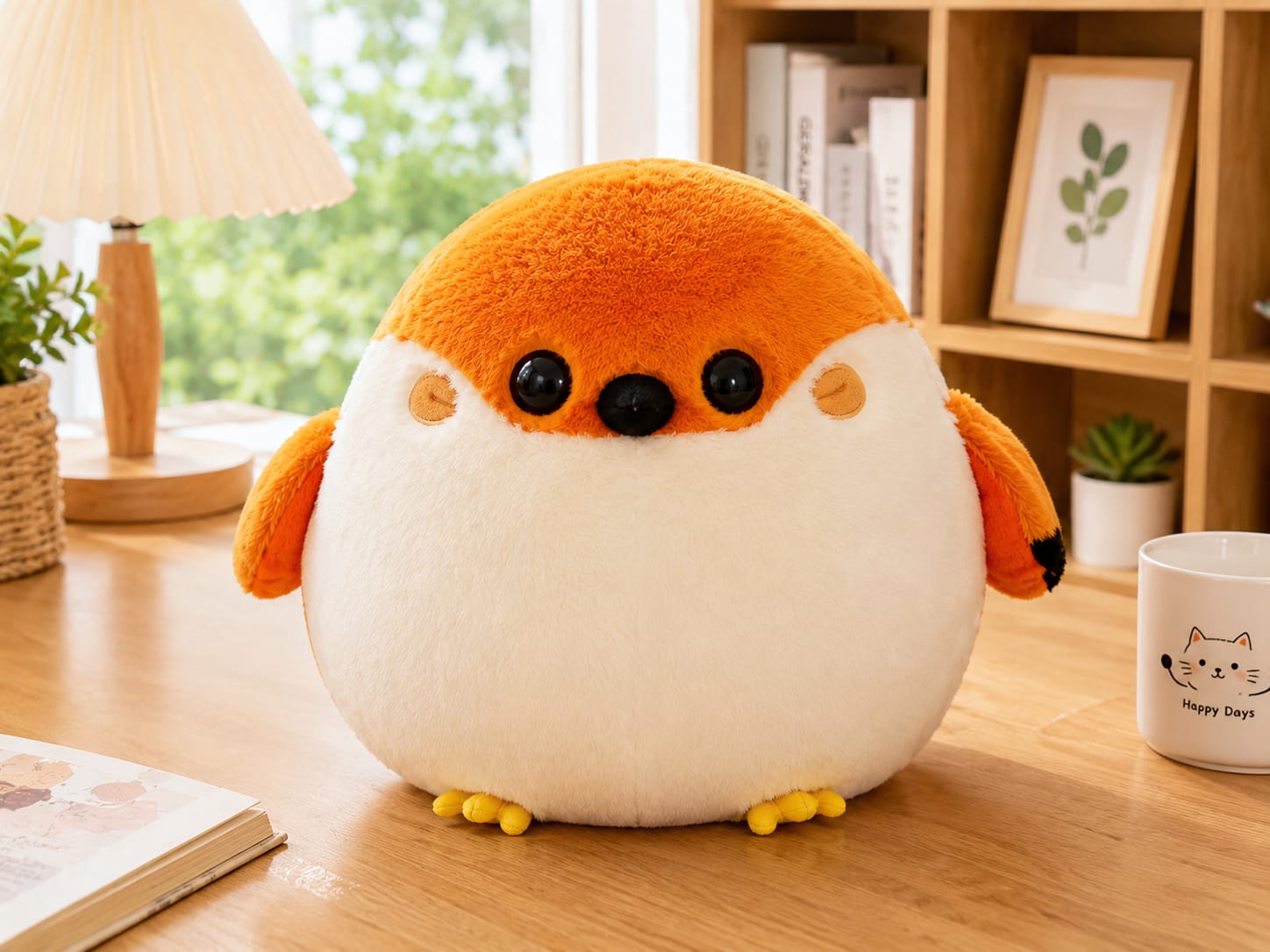 Sparrow Plush Toy - Soft Stuffed Animal Bird Doll, Cute Cuddly Toy Gift for Kids & Toddlers