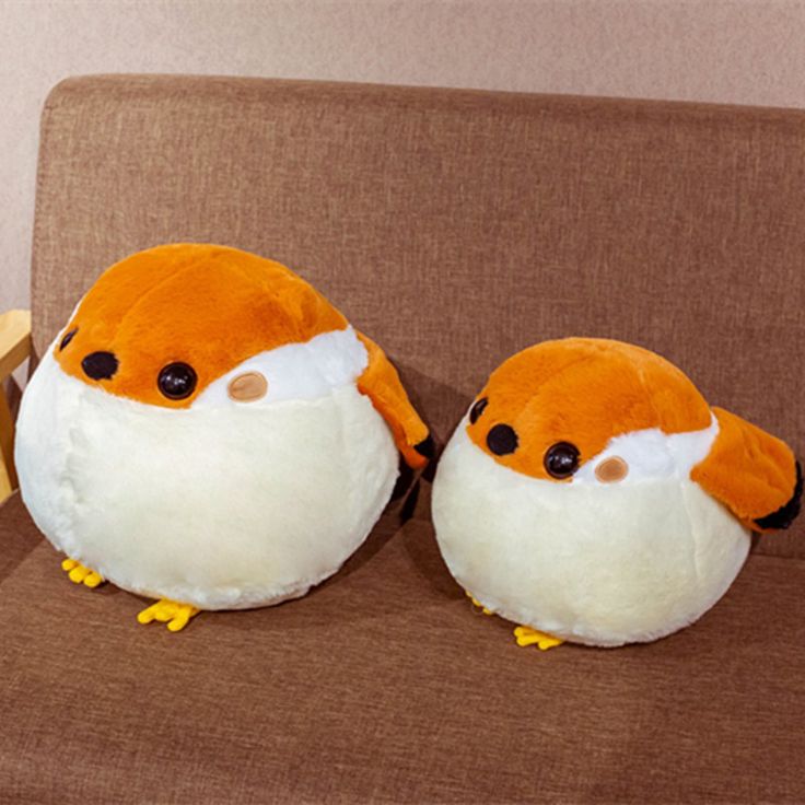 Sparrow Plush Toy - Soft Stuffed Animal Bird Doll, Cute Cuddly Toy Gift for Kids & Toddlers