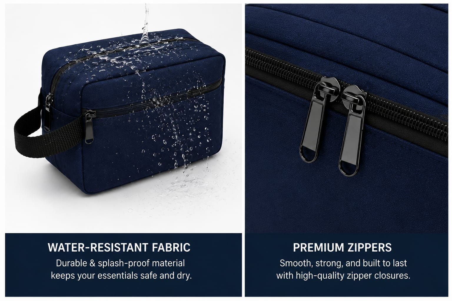 "Men's Waterproof Travel Toiletry Bag"
