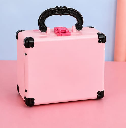 Kids Makeup Kit Girls - Pretend Play Princessfor  Cosmetics Set, Non-Toxic Washable Toy with Lipstick, Eyeshadow & Storage Case